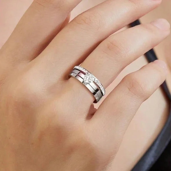 Nova Glow Zircon Band – Titanium