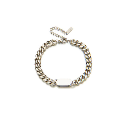 IceLink Silver Chain Bracelet