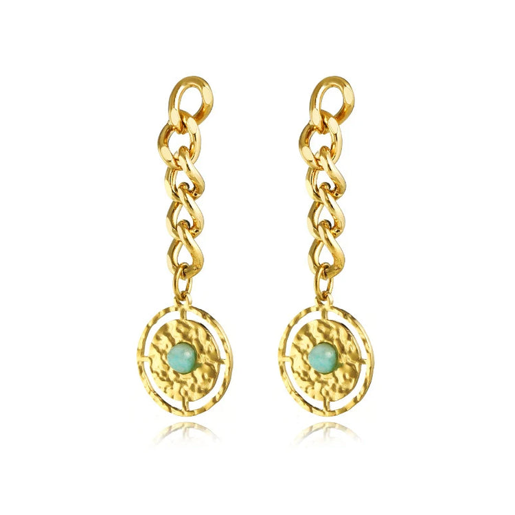 Verdant Arc Drop Earrings
