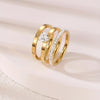 Nova Glow Zircon Band – Gold