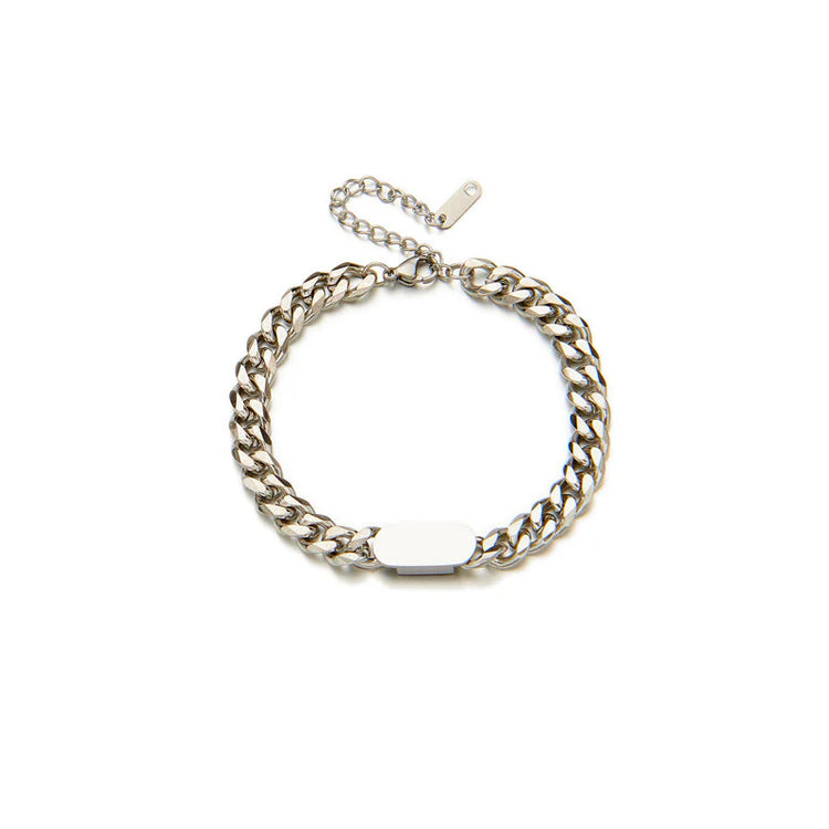 IceLink Silver Chain Bracelet